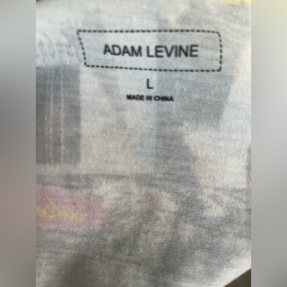 Adam Levine Collection Red and Gray Tank Top with Playful Design - Picture 3 of 3